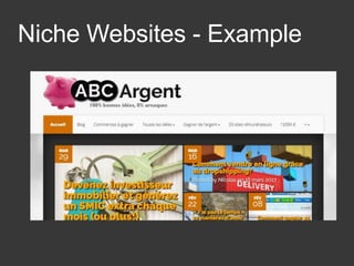 Niche Websites - Example
 
