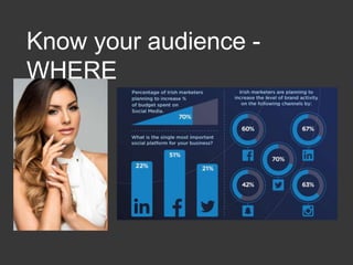 Know your audience -
WHERE
 