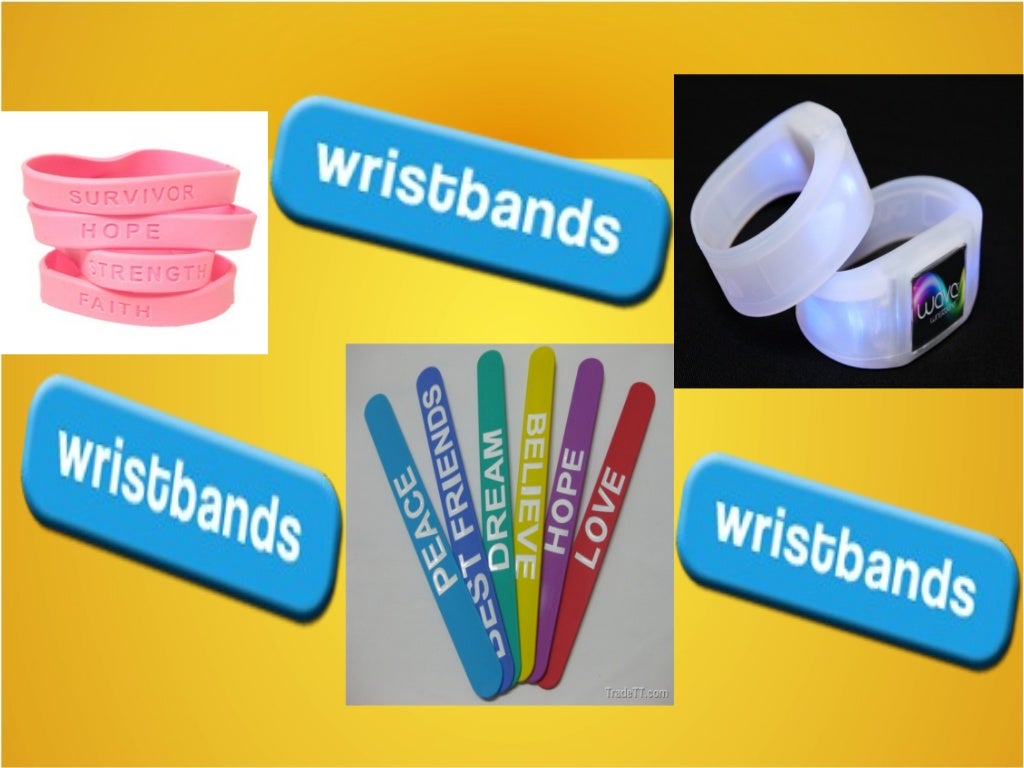 Different kinds of wristbands