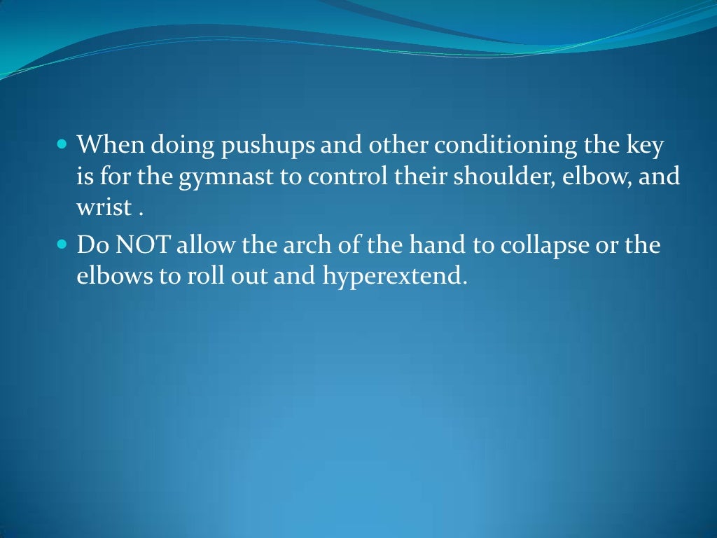 Wrist Injuries In Gymnast