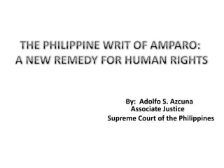By: Adolfo S. Azcuna
      Associate Justice
Supreme Court of the Philippines
 
