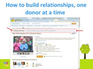 How to build relationships, one donor at a time   