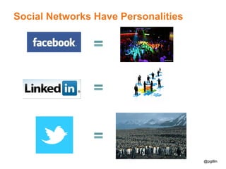 @pgillin@pgillin
Social Networks Have Personalities
 
