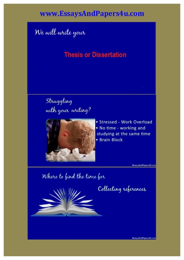 Write My Dissertation For Me