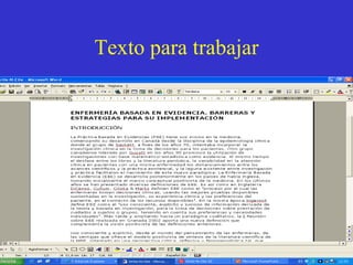 Texto para trabajar 