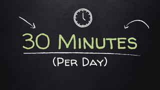 30 Minutes
(Per Day)
 
