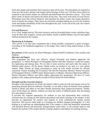 Write up on waste management flower garden