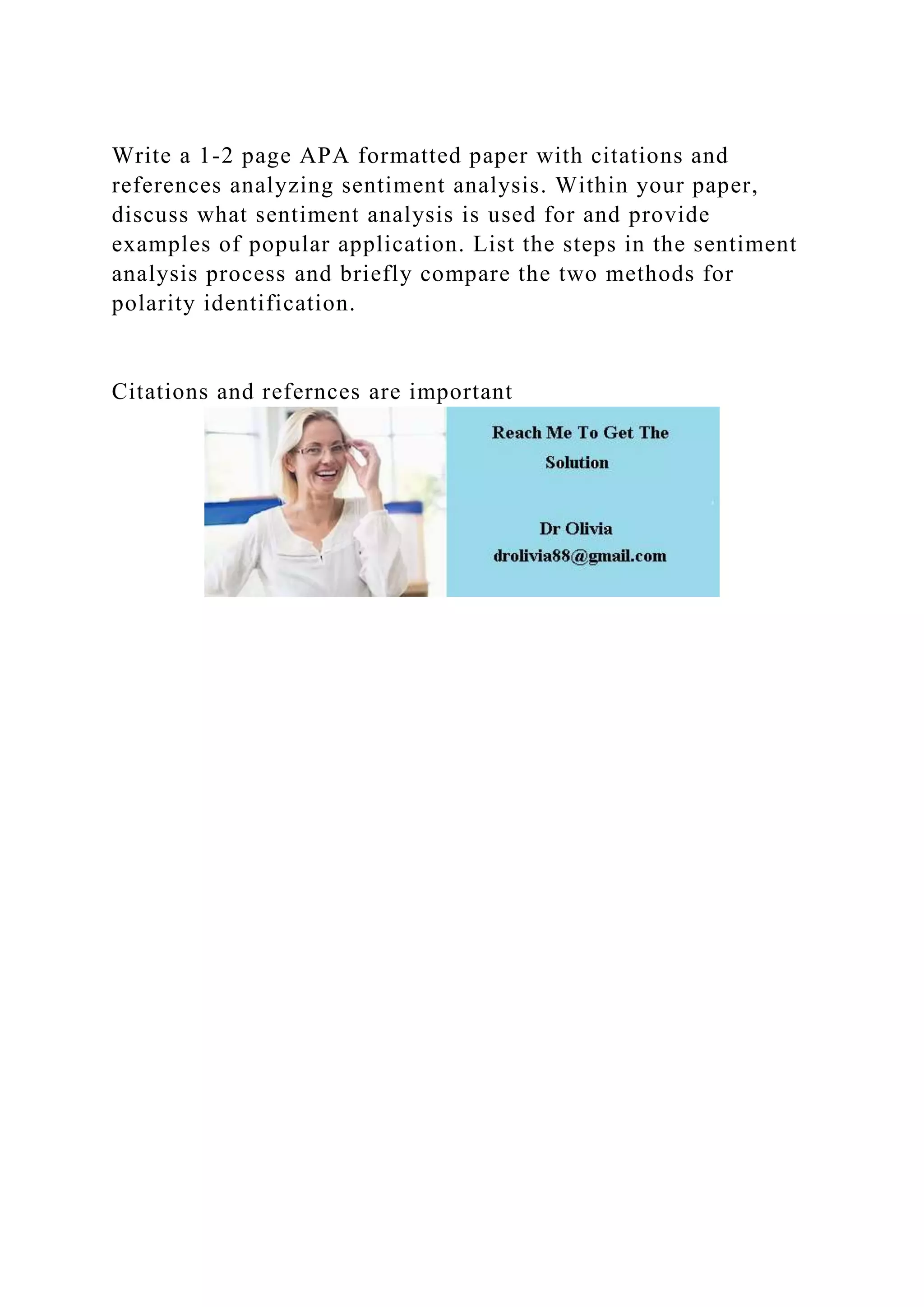 Write a 1-2 page APA formatted paper with citations and references a.docx