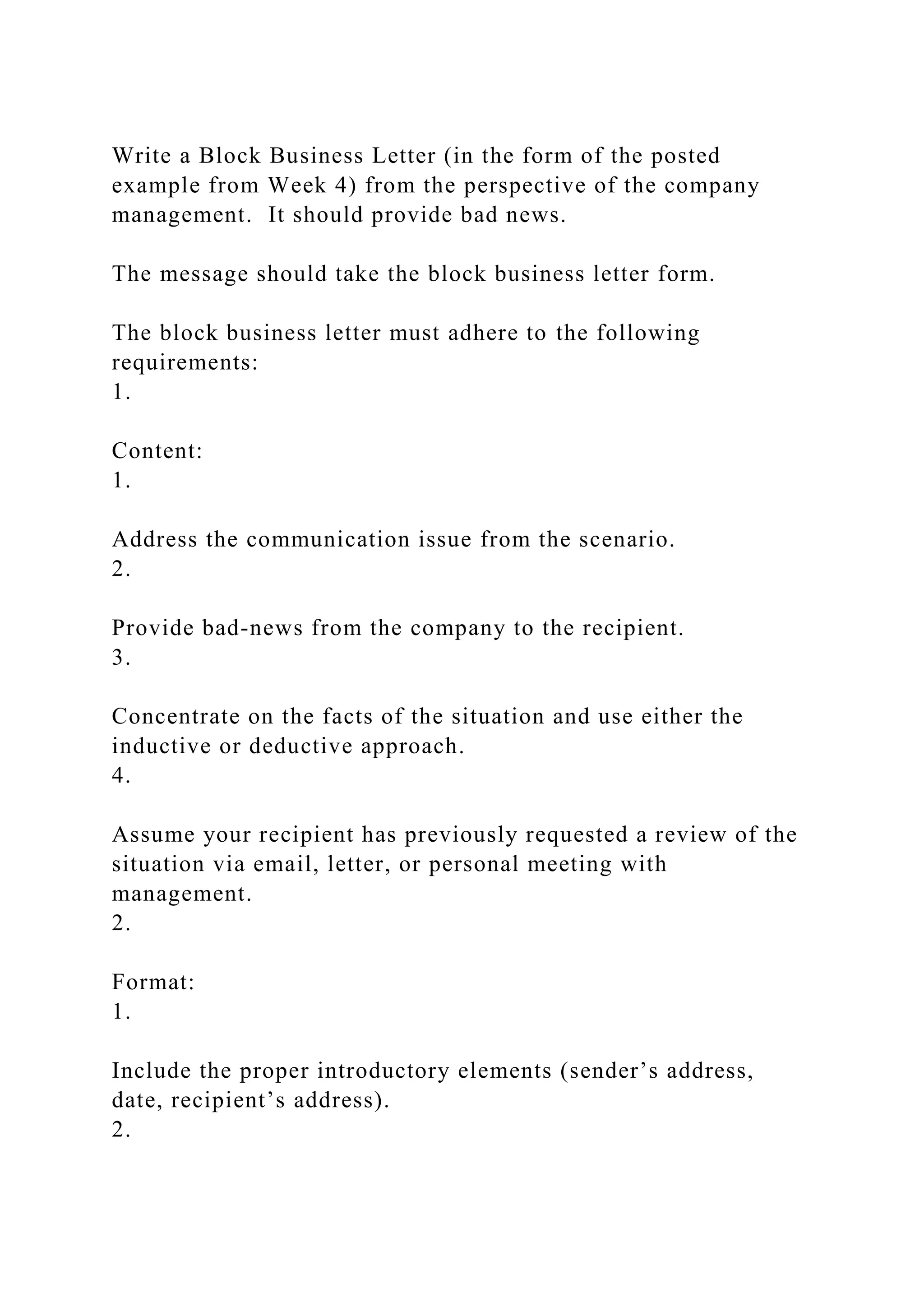write-a-block-business-letter-in-the-form-of-the-posted-example-fro