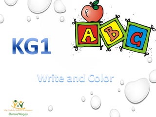Write and color kg1
