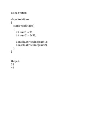 Write and write line methods | PDF