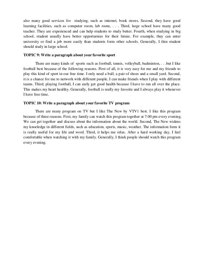 Ch Anh V Nwrite A Paragraph