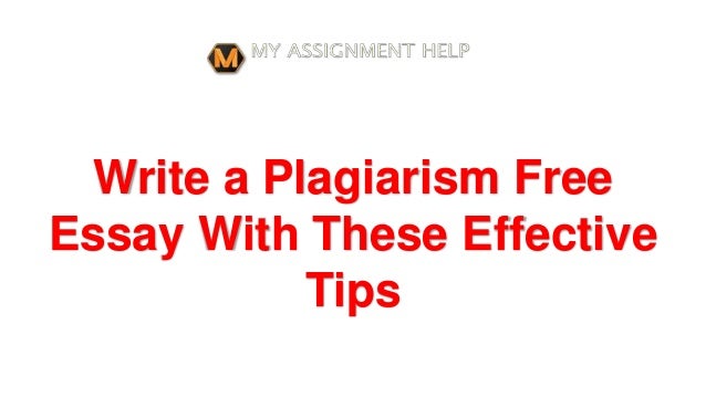 plagiarism free essay