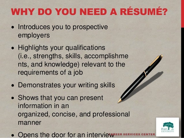 what do you need for a resume
