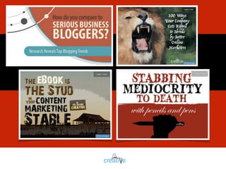 http://feldmancreative.com/2015/10/headlines-9-letter-cheat-sheet-writing-winner-every-time/
> Get this stuff
9 Unforgettable Tips for
Writing Headlines that Work
 