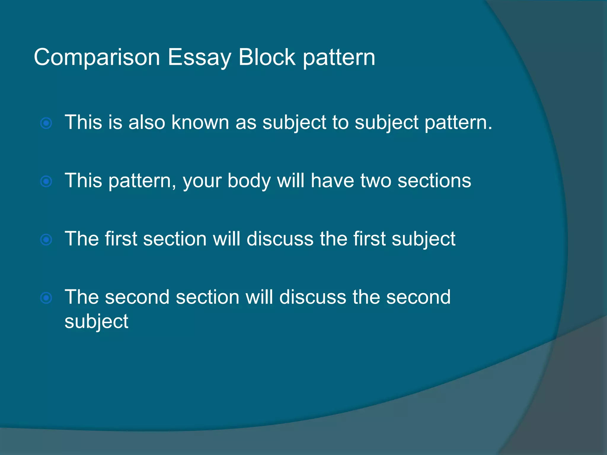 Write comparison essay 1 | PPTX