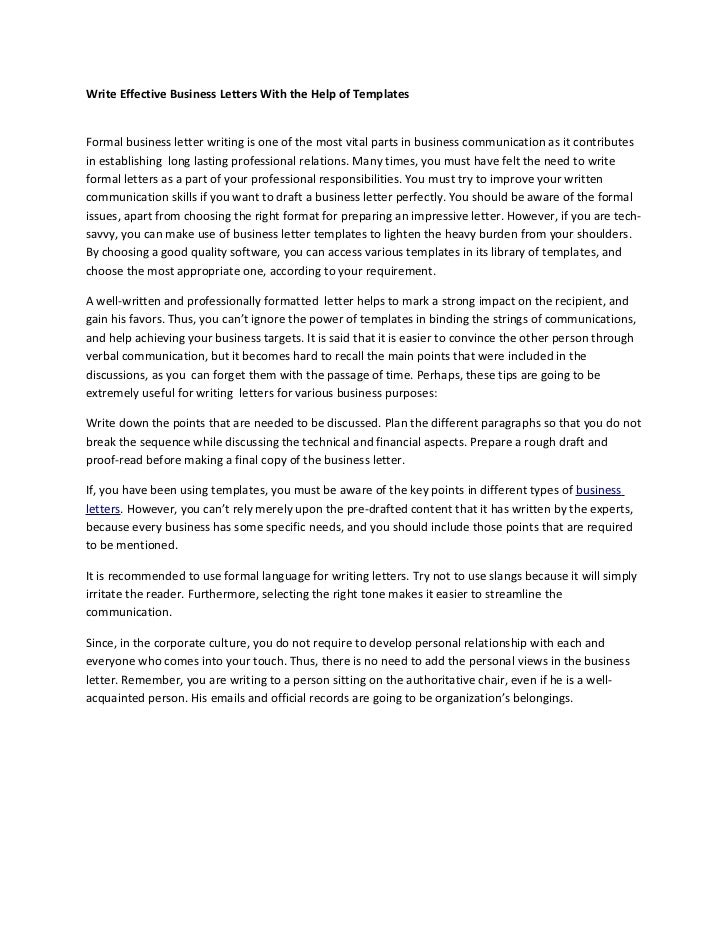 Online letter writing help
