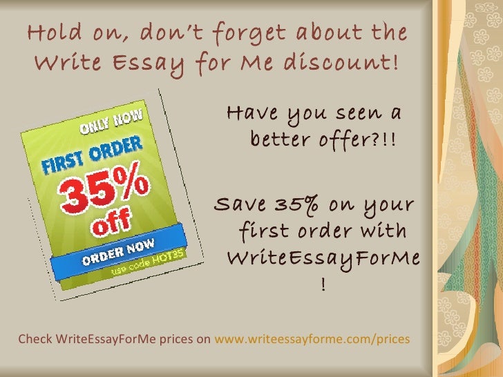 Write essays for me