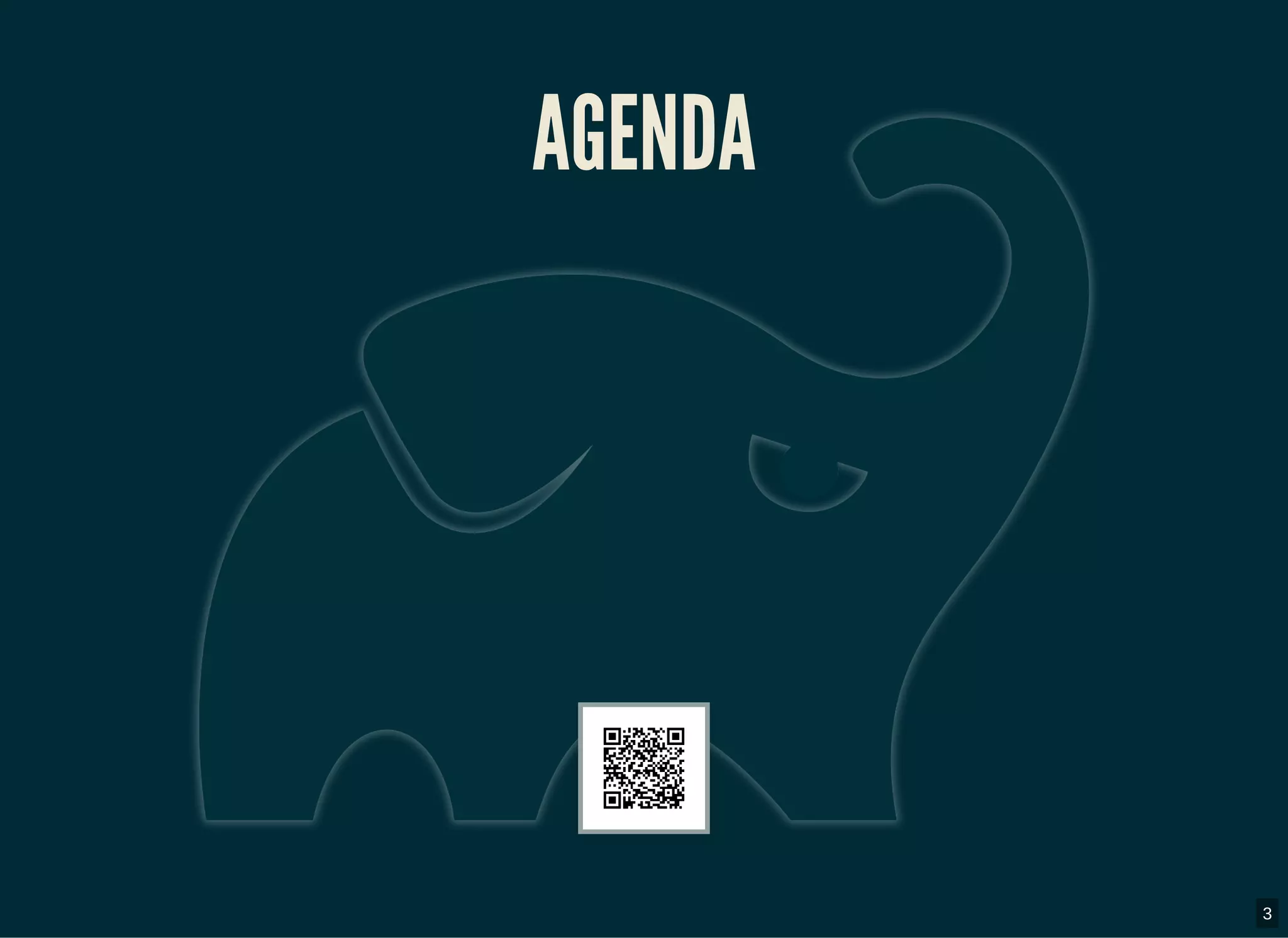 AGENDAAGENDA
3
 