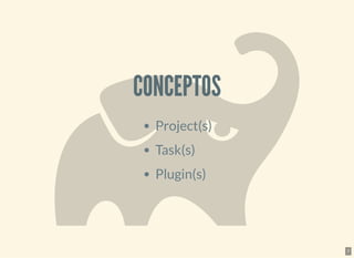 CONCEPTOSCONCEPTOS
Project(s)
Task(s)
Plugin(s)
7
 