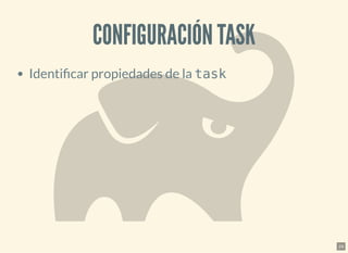 CONFIGURACIÓN TASKCONFIGURACIÓN TASK
Identi car propiedades de la task
24
 