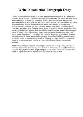 Write Introduction Paragraph Essay.pdf