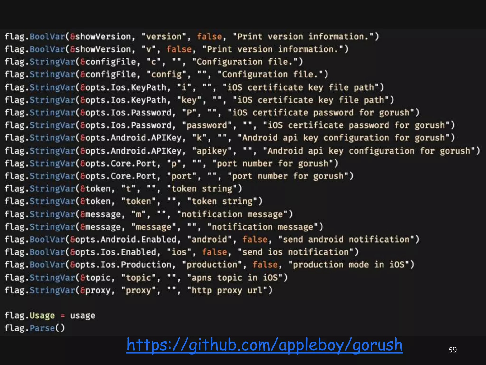 59https://github.com/appleboy/gorush 