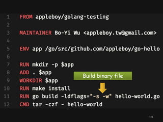 114
Build binary file
 