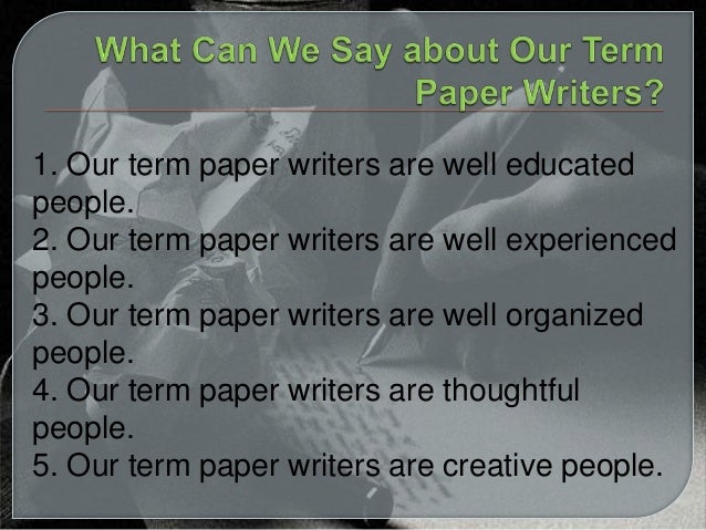 Write my term paper term paper service