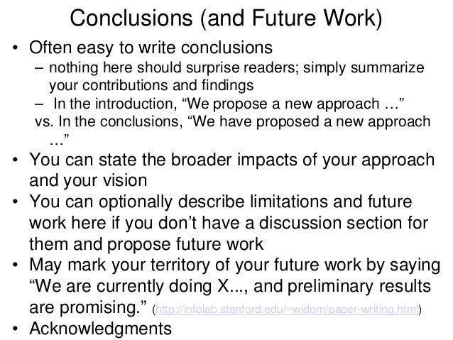 research paper future work how to write research papers research paper future work how to write research papers