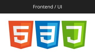 Frontend / UI
 