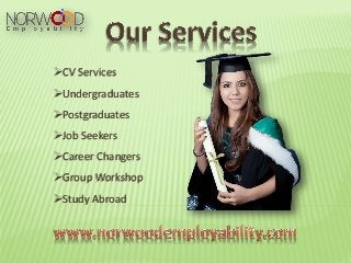 ➢CV Services
➢Undergraduates
➢Postgraduates
➢Job Seekers
➢Career Changers
➢Group Workshop
➢Study Abroad
 