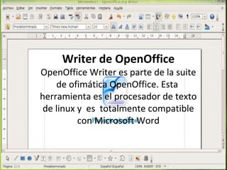 Writer de open office