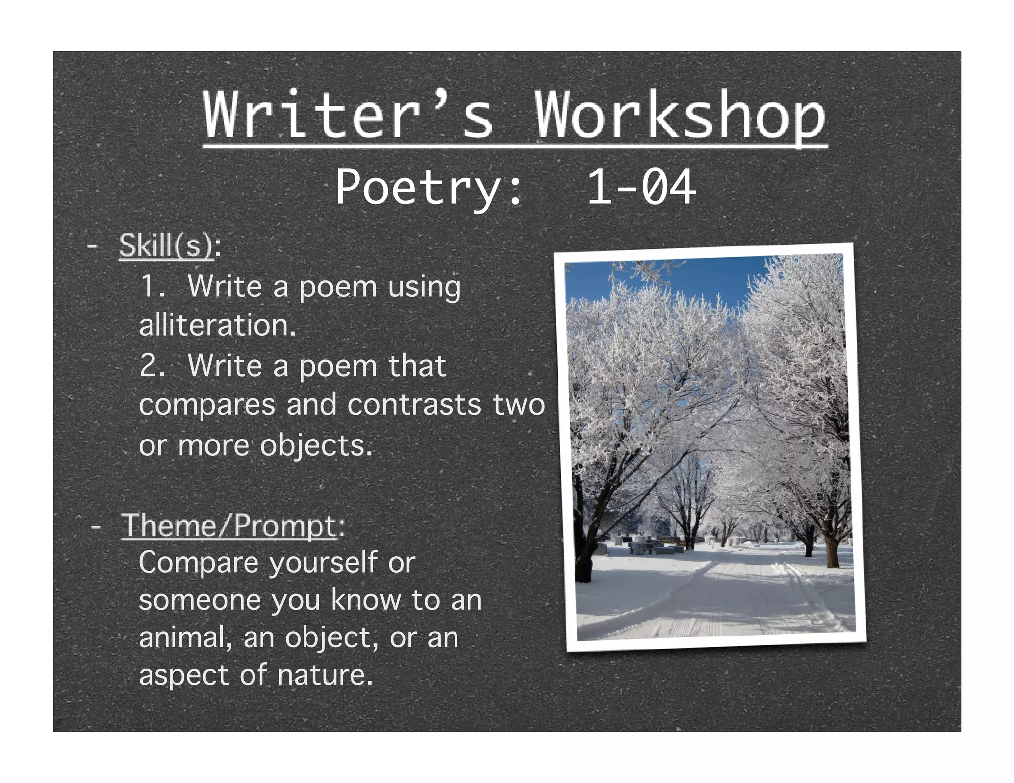 Writers Workshop
