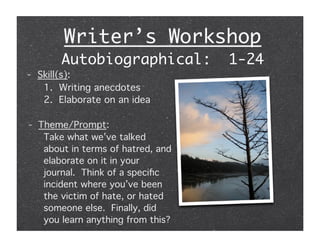 Writers Workshop
