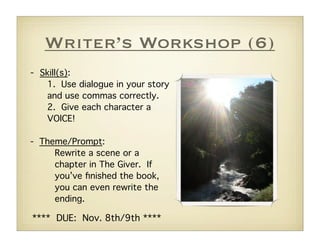 Writers Workshop