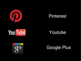 Pinterest
Youtube
Google Plus
 