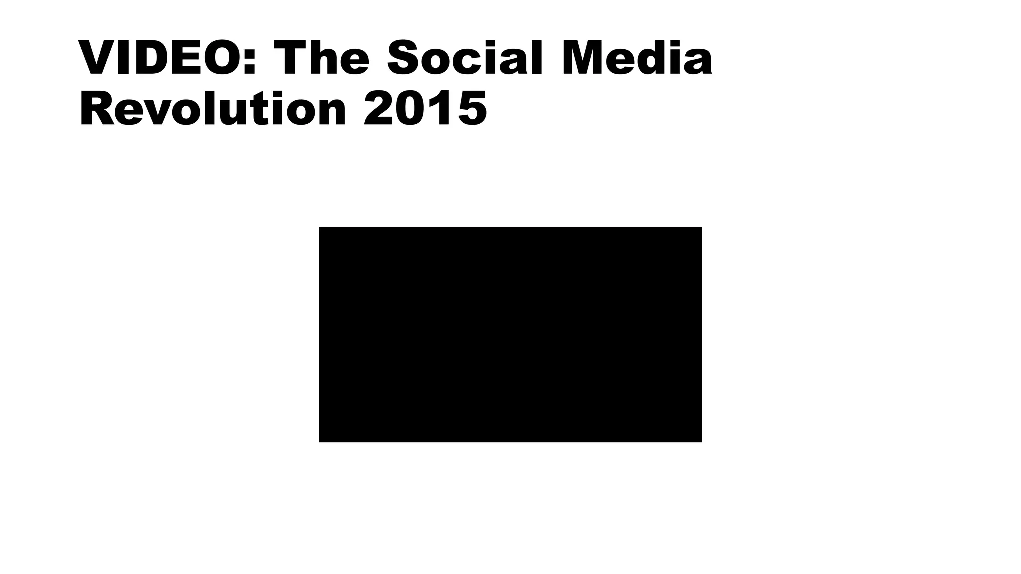 VIDEO: The Social Media
Revolution 2015
 