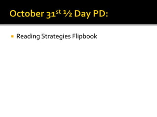  Reading Strategies Flipbook 
