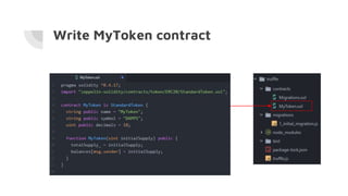 Write Smart Contracts with Truffle Framework | PPTX