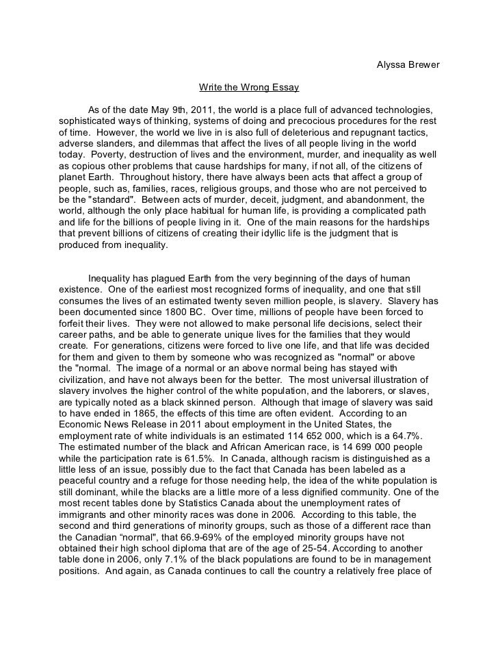 Essay On Injustice And Injustice - Words