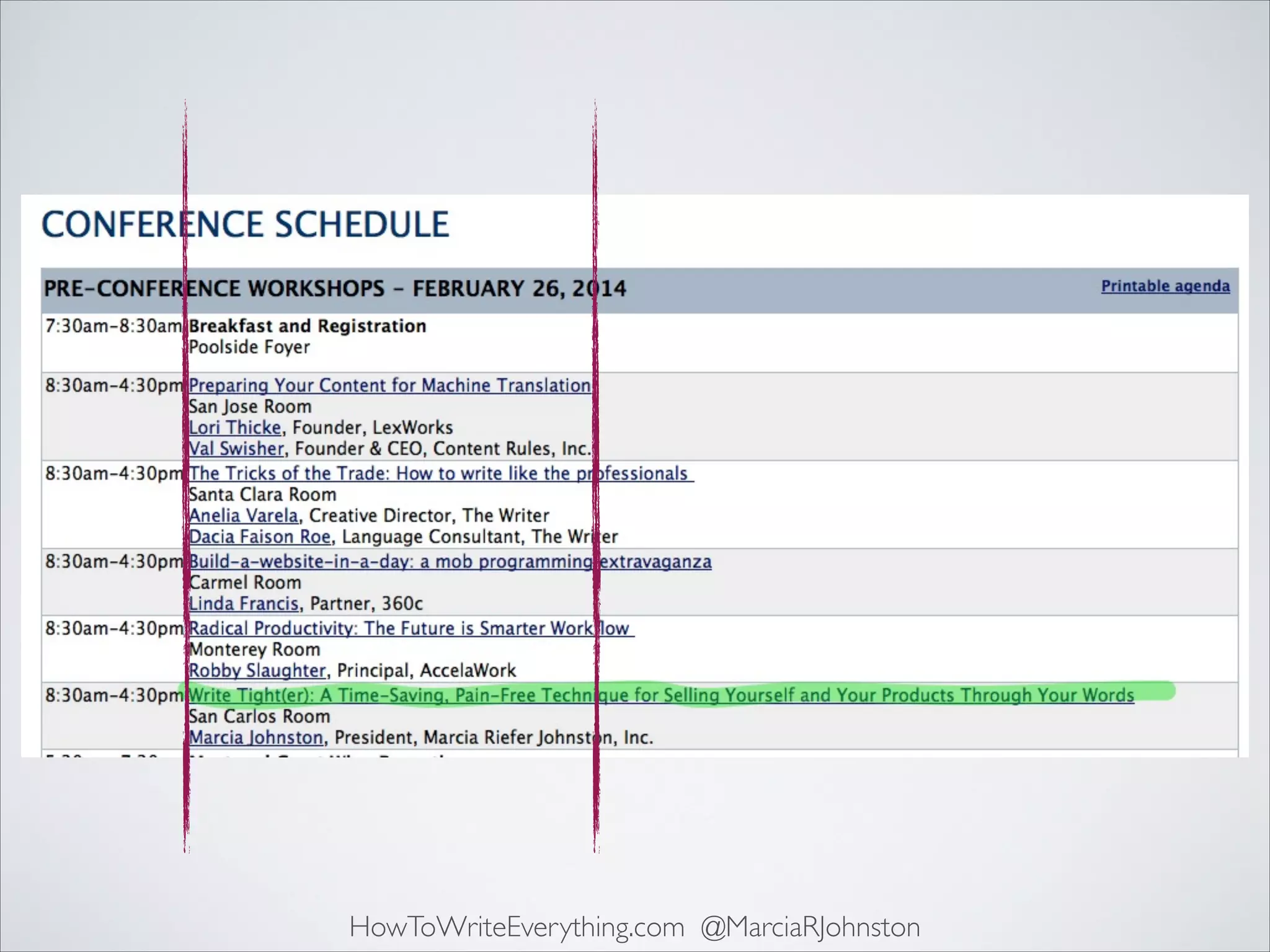 HowToWriteEverything.com @MarciaRJohnston

 