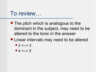 How to Write a Tonal Answer | PPT