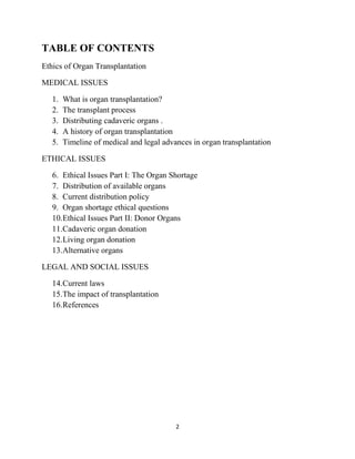 The transplant process 