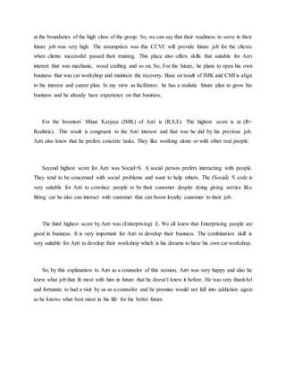 Write up case study career | DOCX