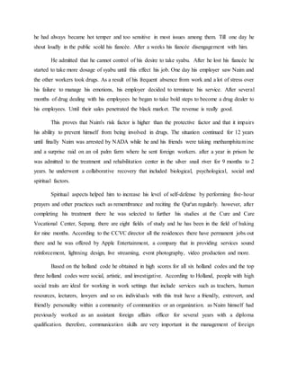 Write up case study career | DOCX