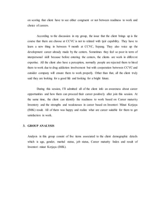 Write up case study career | DOCX