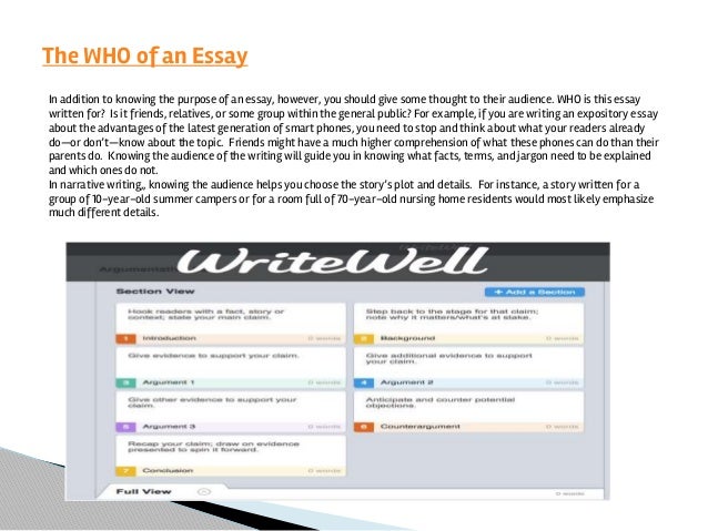 Essay writing app