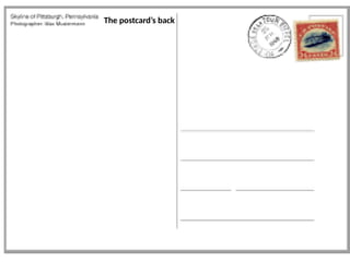 Postcard Example Explaining Elements How to Write a Postcard: Structure and Key Elements Explained | PPTX
