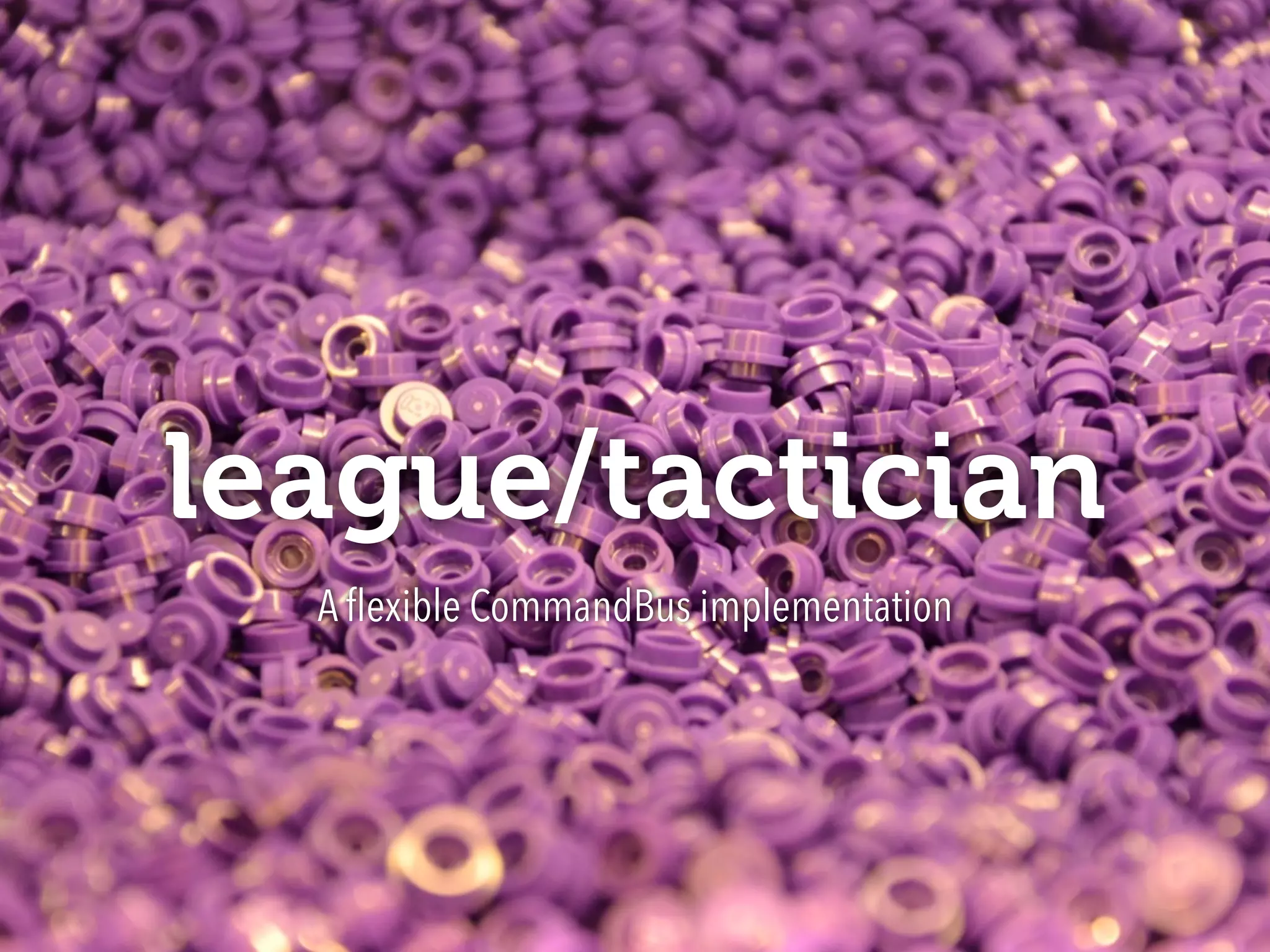 league/tactician
A ﬂexible CommandBus implementation
 